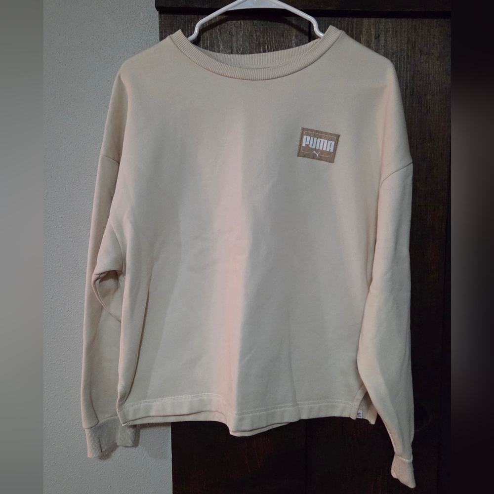 Puma Women's Cream Crewneck Sweatshirt